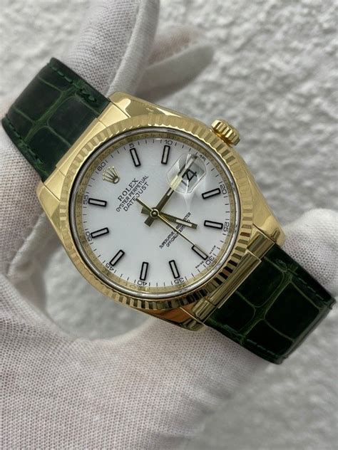 cinturino pelle rolex datejust